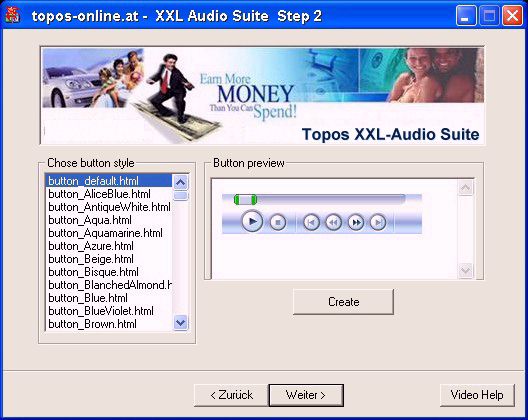 Screenshot von Topos XXL Audio Suite - Step 2