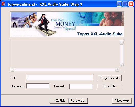 Screenshot von Topos XXL Audio Suite - Step 3